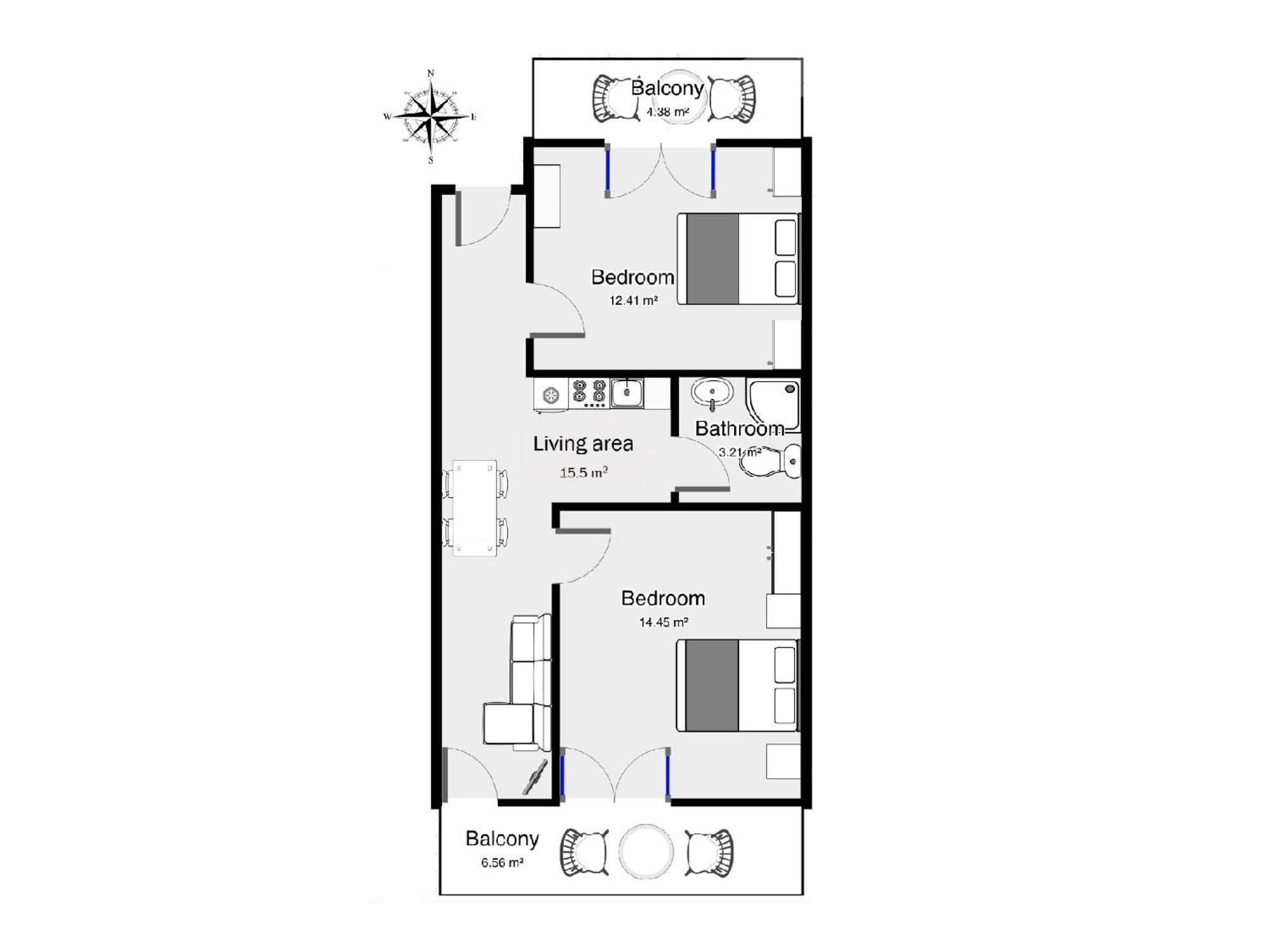 Apartment Mily Baska Voda